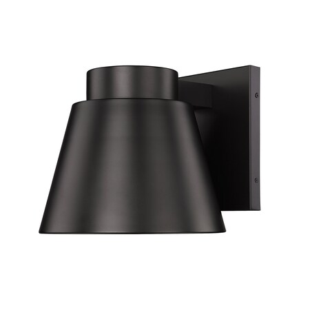 Z-Lite Asher Outdoor Wall, 1-Light, 12 In.W x 13 In.L x 11 In.H, Oil Rubbed Bronze/Sandblast 544B-ORBZ-LED